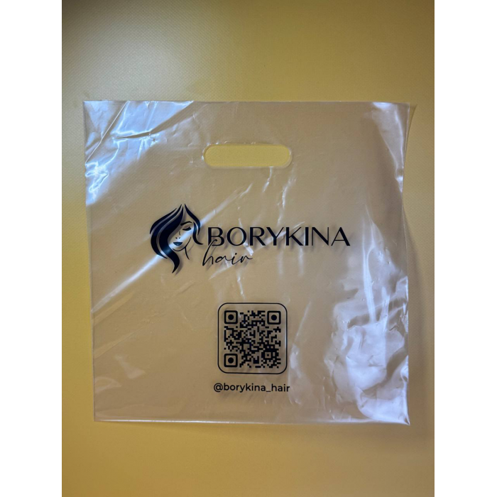 Пакет Банан З Вашим Логотипом 30×30 см, Прозорий Матовий