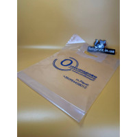 Прозрачный полиэтиленовый пакет с Вашим Логотипом 30×40 см