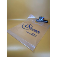 Прозорий поліетиленовий пакет банан З Вашим Логотипом  30×40 см 