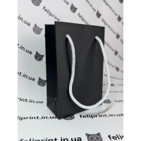 Пакет Ламинированный С Логотипом Черный 10x15 см