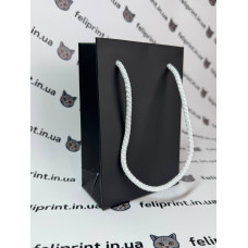 Пакет Ламінований З Логотипом Чорний 10x15 см