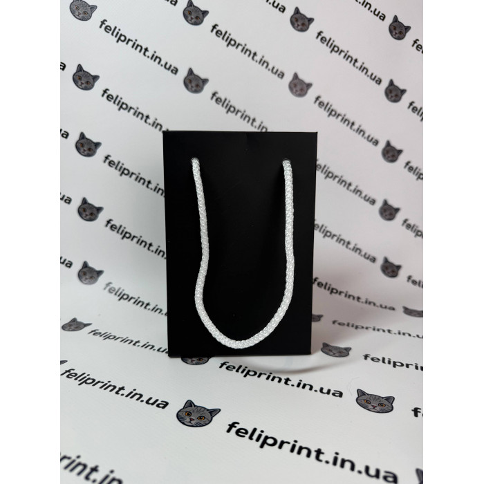 Пакет Ламінований З Логотипом Чорний 10x15 см