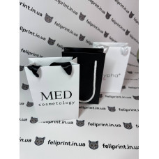 Пакет Ламінований З Логотипом Чорний 10x15 см