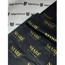 Водостійкий Тіш'ю Папір 24г Щільний Чорний 50х70см З Вашим Логотипом