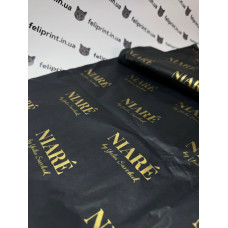 Водостійкий Тіш'ю Папір 24г Щільний Чорний 50х70см З Вашим Логотипом
