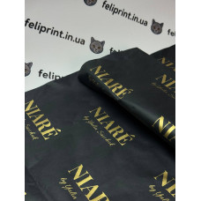 Водостійкий Тіш'ю Папір 24г Щільний Чорний 50х70см З Вашим Логотипом