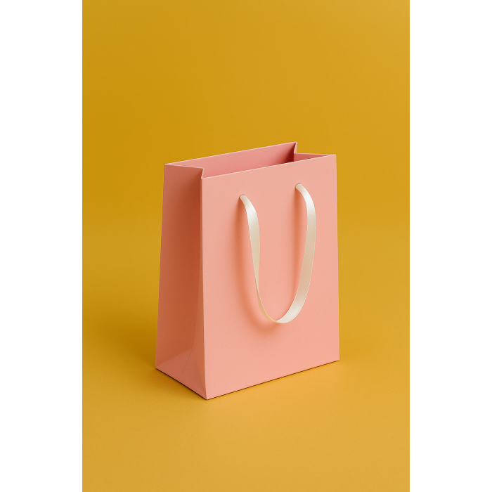 Пакет Ламінований Рожевий 10х15см З Логотипом