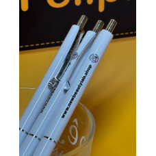 Ручка з Логотипом Біла - Брендовані Ручки для Бізнесу