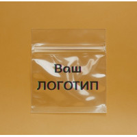 Зип-пакет Глянцевый Прозрачный 7х7см С Вашим Логотипом