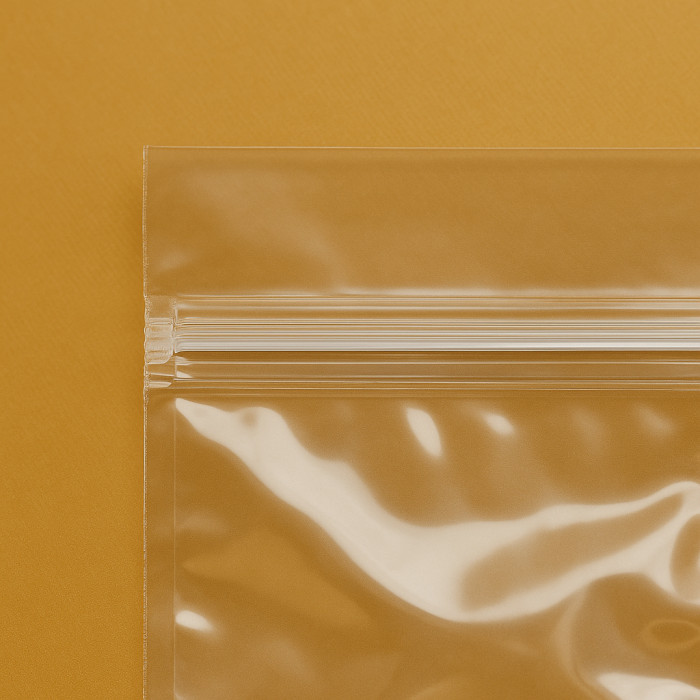 Зіп-пакет Глянцевий Прозорий 7х7см З Вашим Логотипом