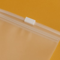 Матовый пакет SLIDER с белым замком 100х160мм С Логотипом