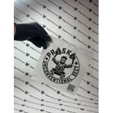 Матовий Slider Пакет З Білим Замком 20х20см З Логотипом