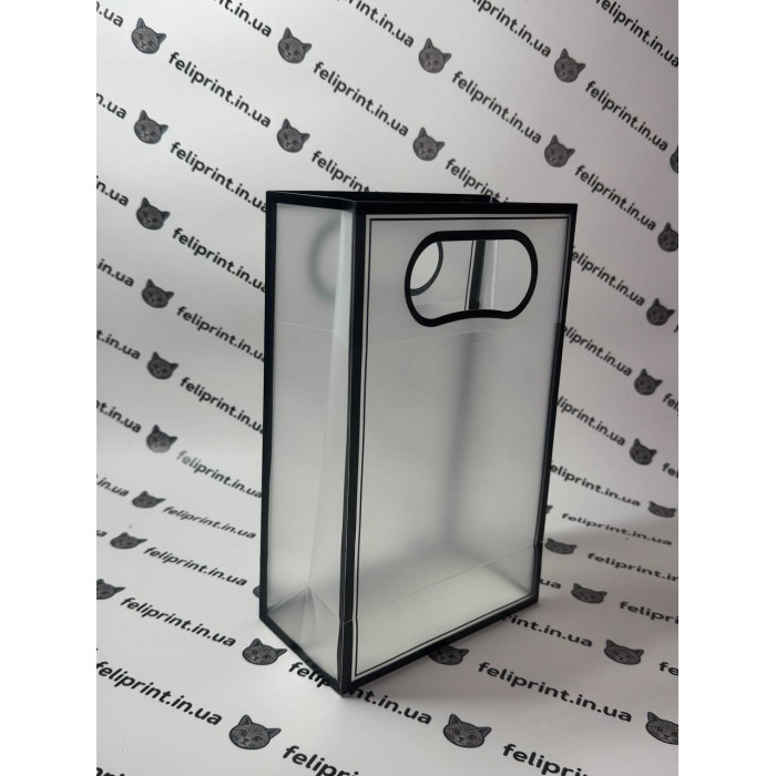 Пакет банан ПВХ з чорним кантом 24×15 см