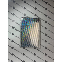 Бандерольный Конверт 23×18 см Серебряный Голографический Глянцевый