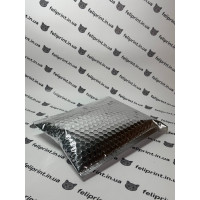 Бандерольний Конверт 23×18 см Срібний  Глянцевий