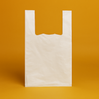 Пакет майка 30х50cм Білого Кольору 50 мікрон З Логотипом