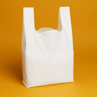 Пакет майка 30х50cм Білого Кольору 50 мікрон З Логотипом