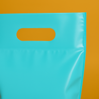 Opakowanie na banany 20x30cm w kolorze turkusowym z Twoim logo