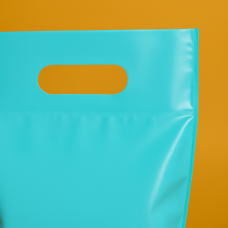 Пакет Банан 20х30см Бірюзового Кольору З Вашим Логотипом