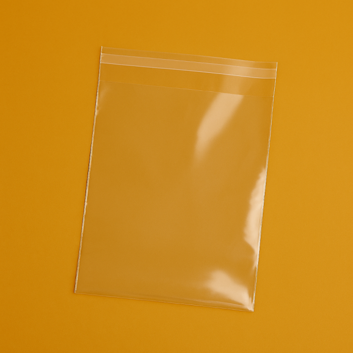 Пакет З Клапаном і Клейкою Стрічкою 15х25см Поліпропіленовий Прозорий З Логотипом