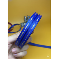 Репсовая лента с вашим логотипом именно под заказ шириной 12 мм