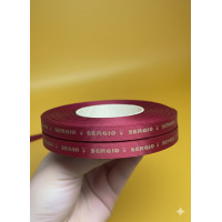 Wstążka rypsowa z Twoim logo, personalizowana hurtowo, wykonywana na zamówienie, szerokość 25 mm