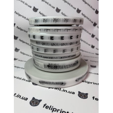 Біла напівпрозора силіконова стрічка для маркування одягу xs\s\m\l\xl 15 мм шириною