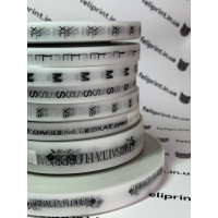 Біла напівпрозора силіконова стрічка для маркування одягу xs\s\m\l\xl 20 мм шириною