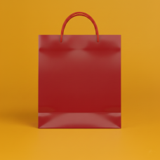 Пакет ламінований 25х35х9см ЧЕРВОНИЙ зі шнурком та логотипом