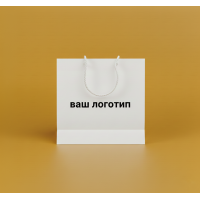 Torba laminowana 60x48x18cm BIAŁA z białym sznurkiem i logo