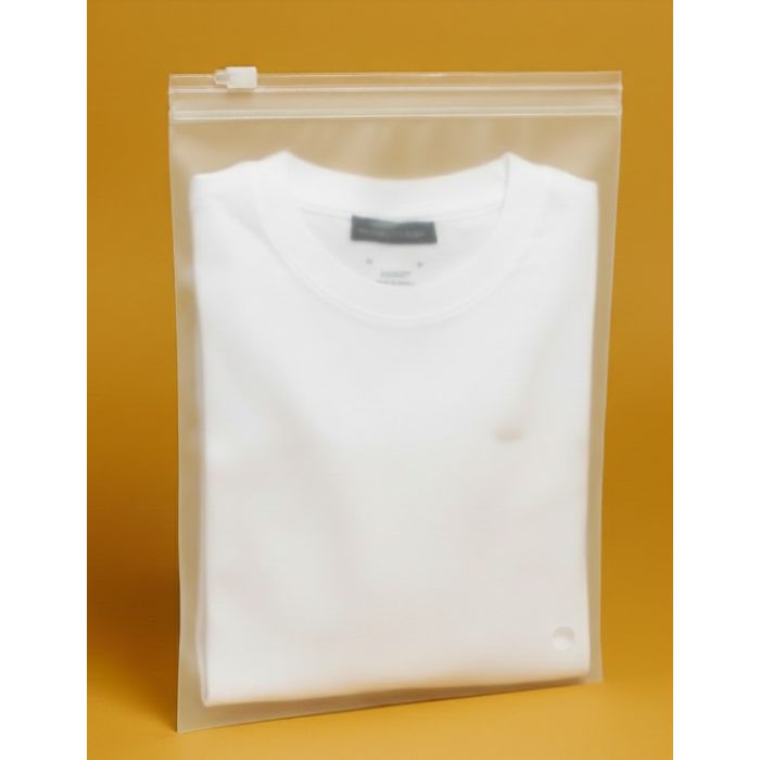 Матовий SLIDER пакет з білим замком 140х200мм З Логотипом