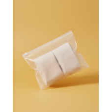 Матовий SLIDER пакет з білим замком 200х150мм З Логотипом