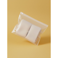 Матовый пакет SLIDER с белым замком 200х150мм С Логотипом