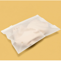 Матовый пакет SLIDER с белым замком 200х150мм С Логотипом