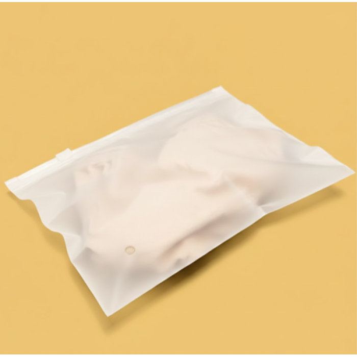 Матовий SLIDER пакет з білим замком 200х150мм З Логотипом