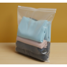 Матовий SLIDER пакет з білим замком 180х200мм З Логотипом