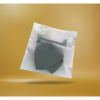 Matowa torba SLIDER z białym zamkiem 200x200mm z logo