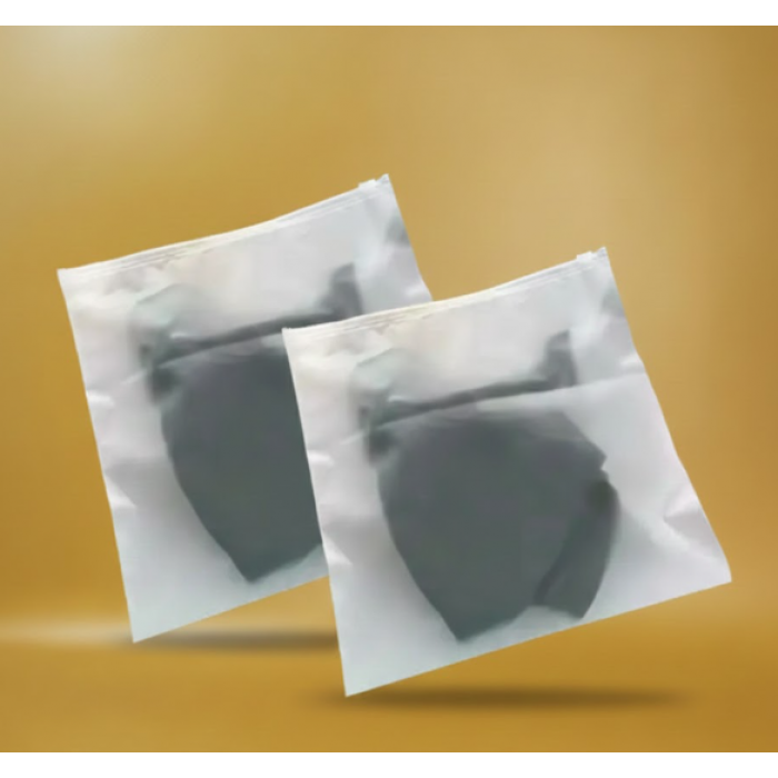 Матовий SLIDER пакет з білим замком 200х200мм З Логотипом