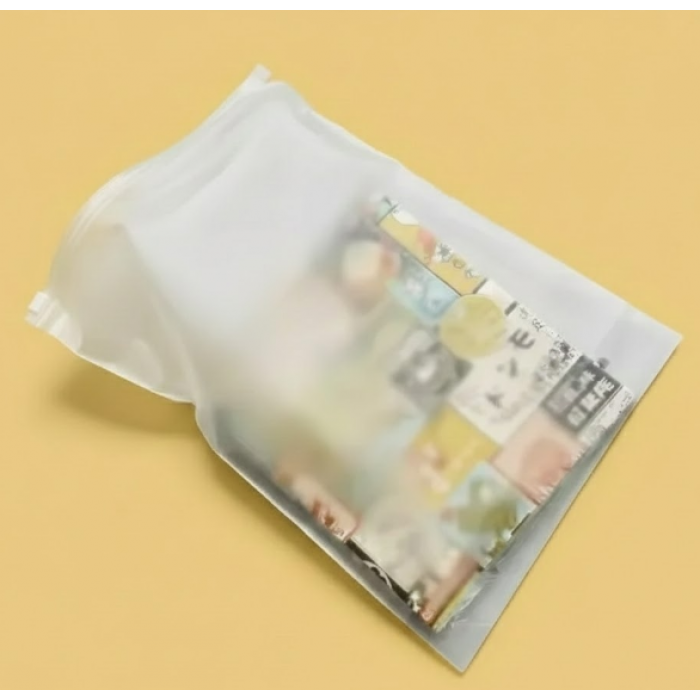 Матовий SLIDER пакет з білим замком 200х250мм З Логотипом