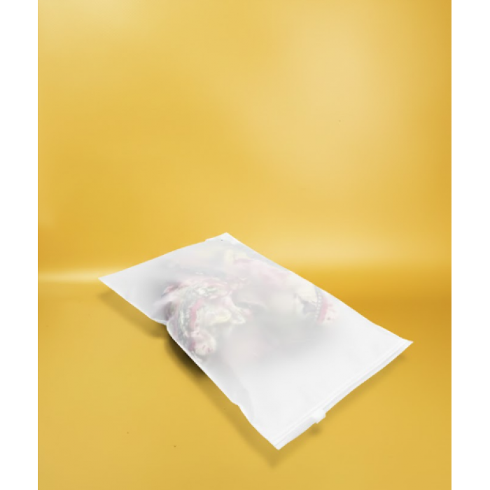 Матовий SLIDER пакет з білим замком 200х300мм З Логотипом