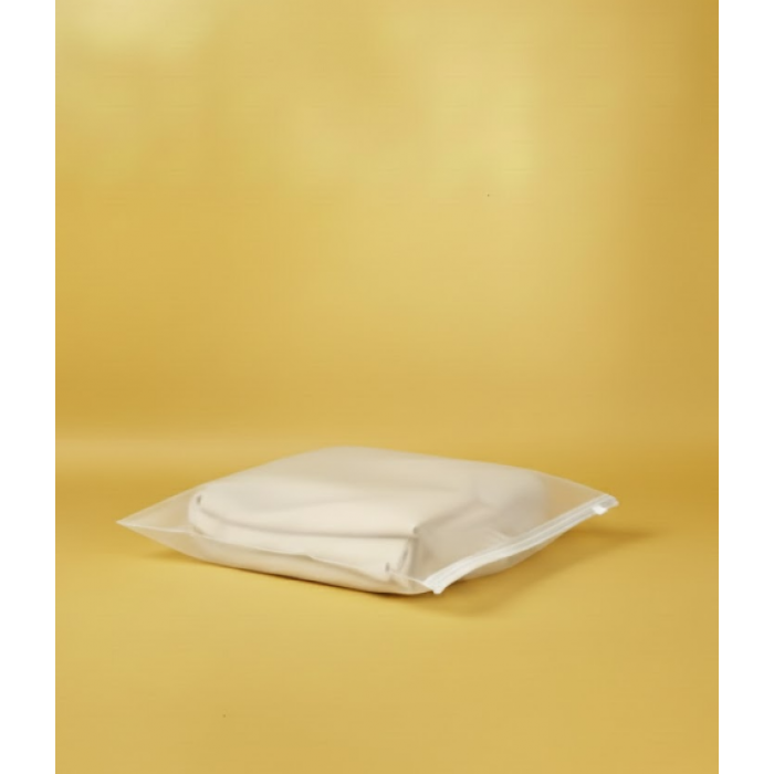 Матовий SLIDER пакет з білим замком 250х250мм З Логотипом