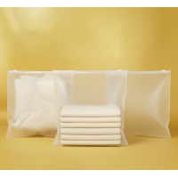 Матовый пакет SLIDER с белым замком 250х250мм С Логотипом