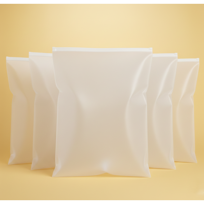 Матовий SLIDER пакет з білим замком 250х350мм З Логотипом