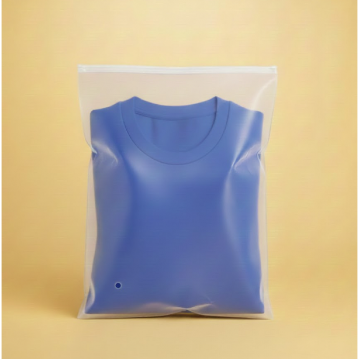 Матовий SLIDER пакет з білим замком 280х350мм З Логотипом