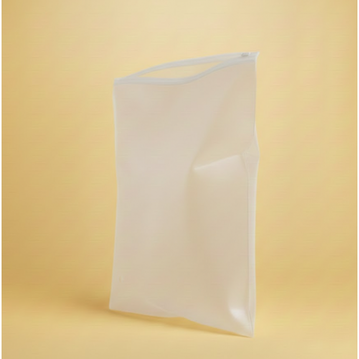 Матовий SLIDER пакет з білим замком 280х350мм З Логотипом