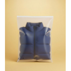 Матовий SLIDER пакет з білим замком 350х450мм З Логотипом