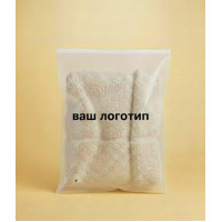 Матовий SLIDER пакет з білим замком 350х450мм З Логотипом