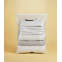 Матовий SLIDER пакет з білим замком 400х500мм З Логотипом