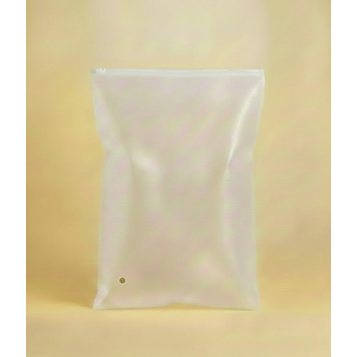 Матовий SLIDER пакет з білим замком 400х600мм З Логотипом