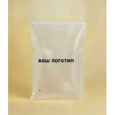 Матовий SLIDER пакет з білим замком 400х600мм З Логотипом